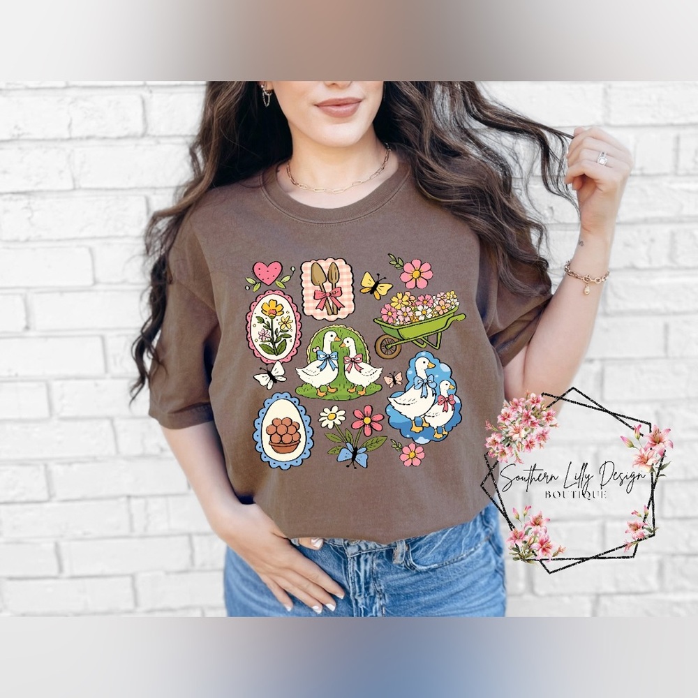 Comfort Colors Spring Doodles Graphic Tee